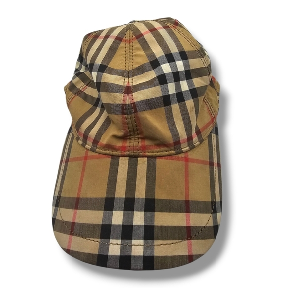 Burberry Classic Check Cap - Beige Black Red